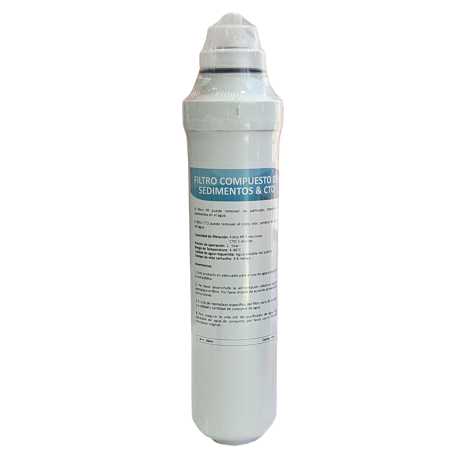 FILTRO PP+ CTO SISTEMA PURIFICADOR DE AGUA ANWO